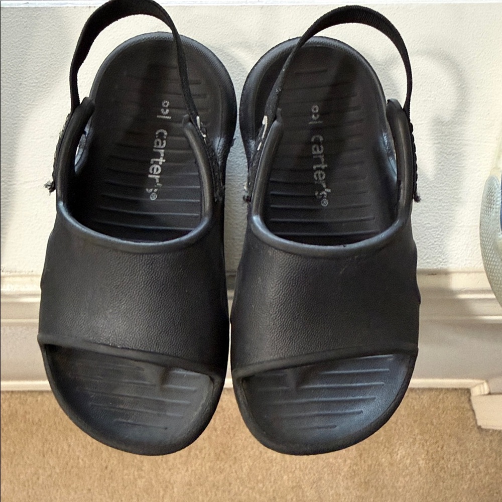 Carter's Classic Black Slip-On Sandals
